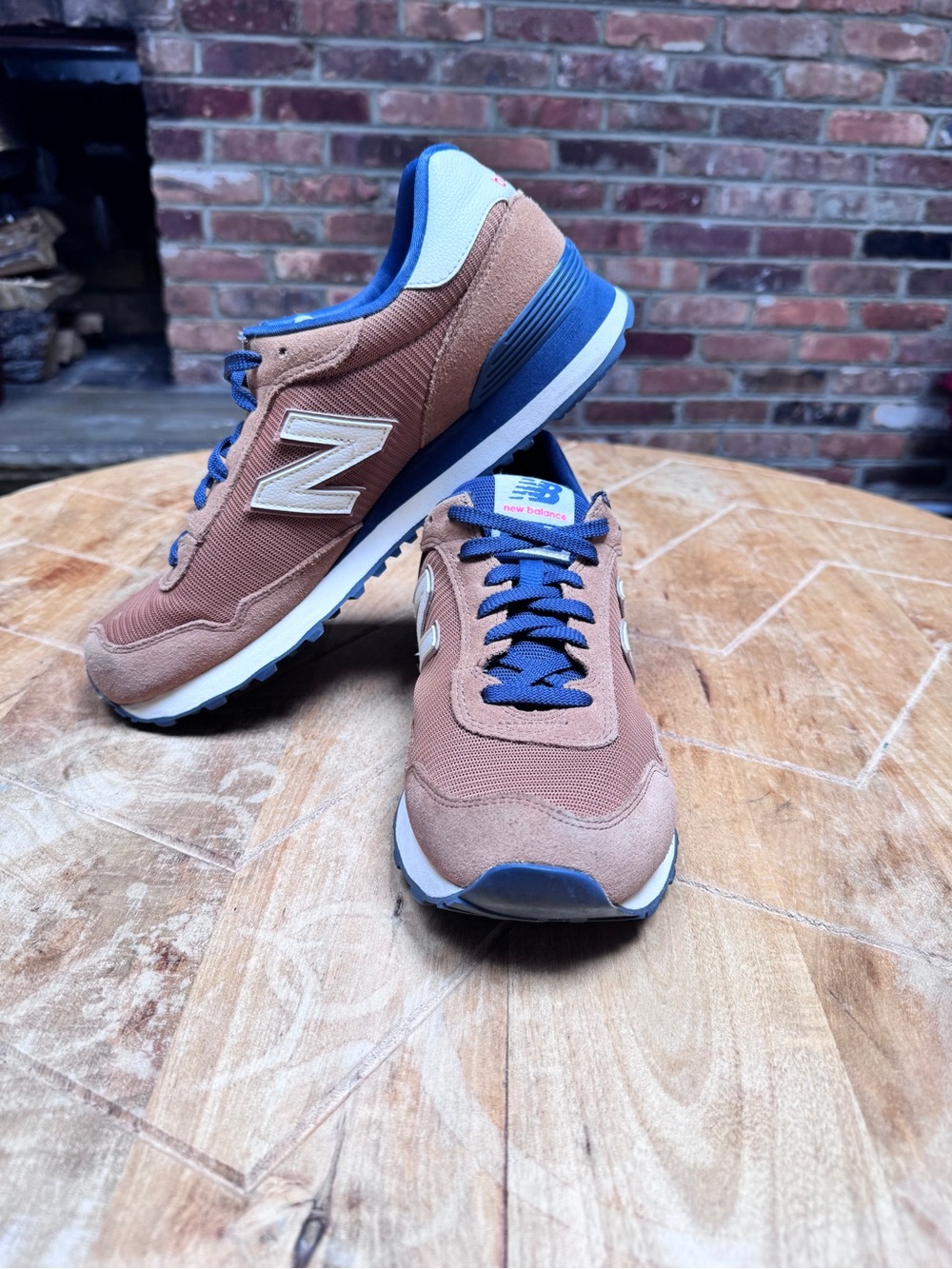 New Balance Men's 11 Brown and Blue 515 Retro Sneakers